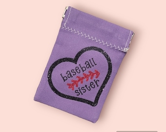 Baseball/Softball Sister Seed Sack - Seed Bag - Baseball Gift - Personalized Baseball Gift - Seed Pouch - Coin Purse - Seed Sack