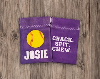 Saco de sementes para time de softball - Saco de sementes - Presente para time de softball - Presente personalizado para time de beisebol - Bolsa para sementes - Porta-moedas - Saco de sementes