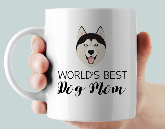 husky mom mug