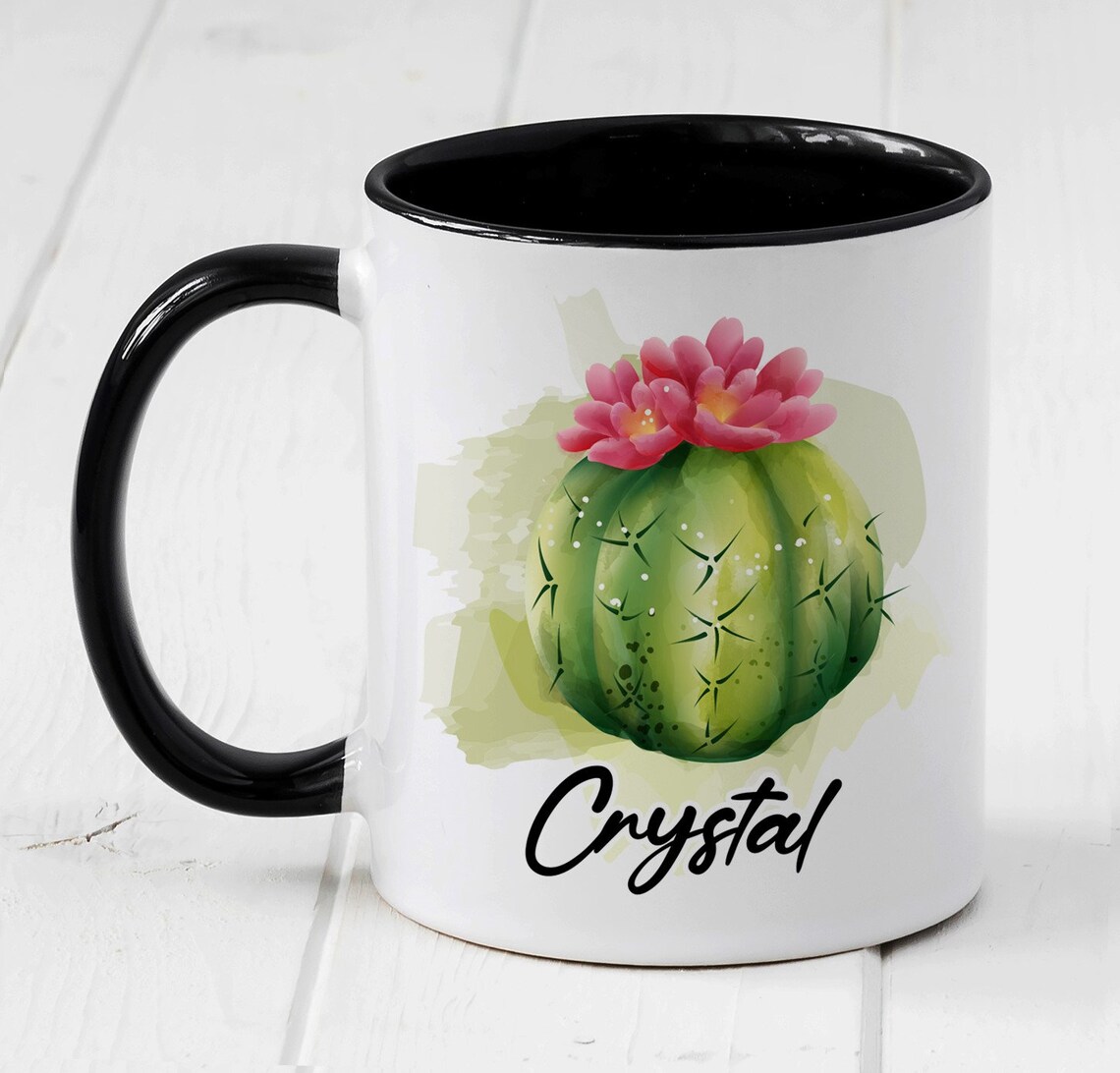 Personalized Cactus Mug Cactus Cup Custom Cactus Gifts Etsy