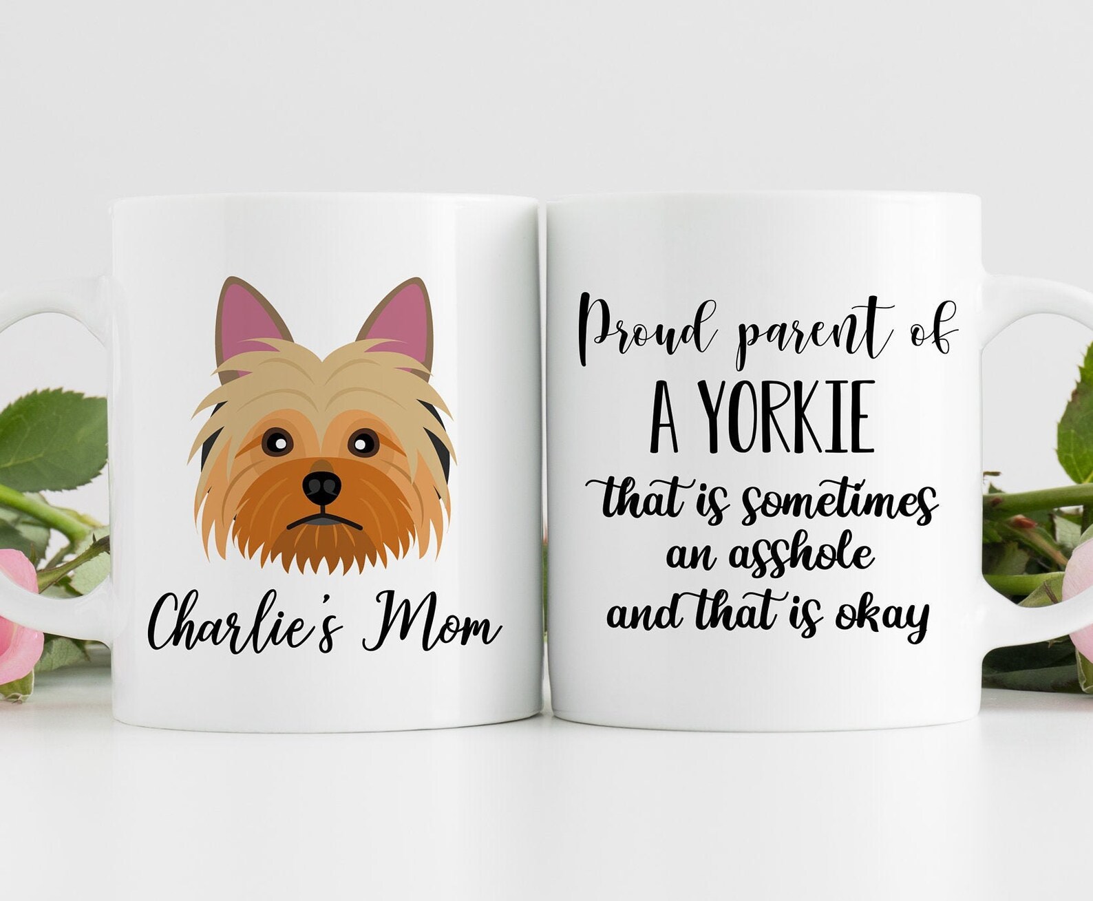 Yorkie Mom Mug Yorkie Dad Mug Yorkie Gifts Proud Parent of Etsy