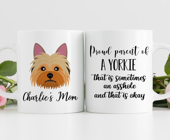 yorkie mom mug
