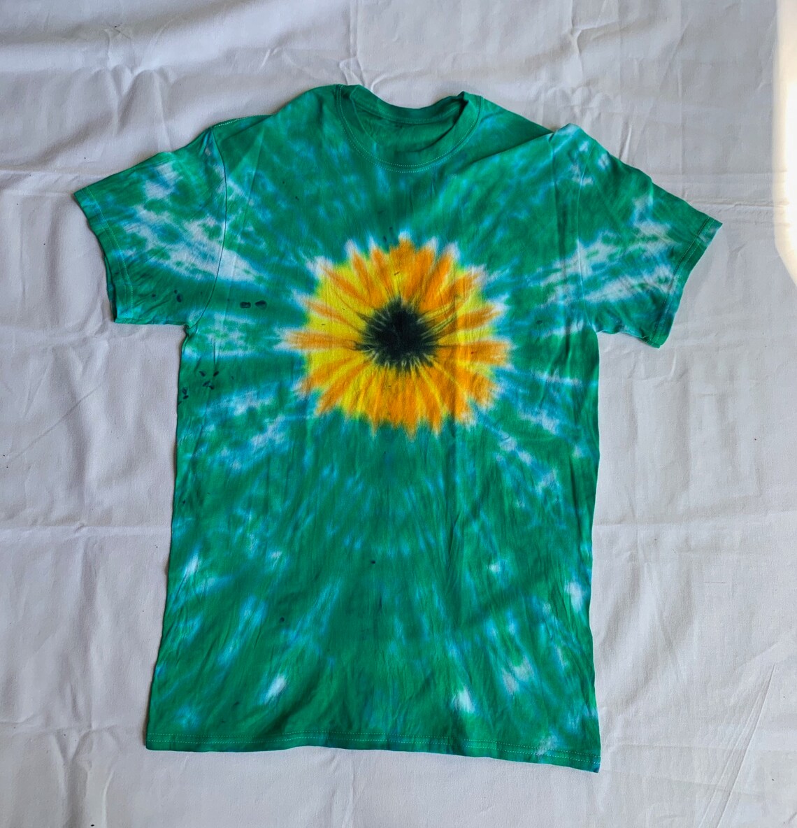 Sunflower Tie Dye T Shirt Etsy