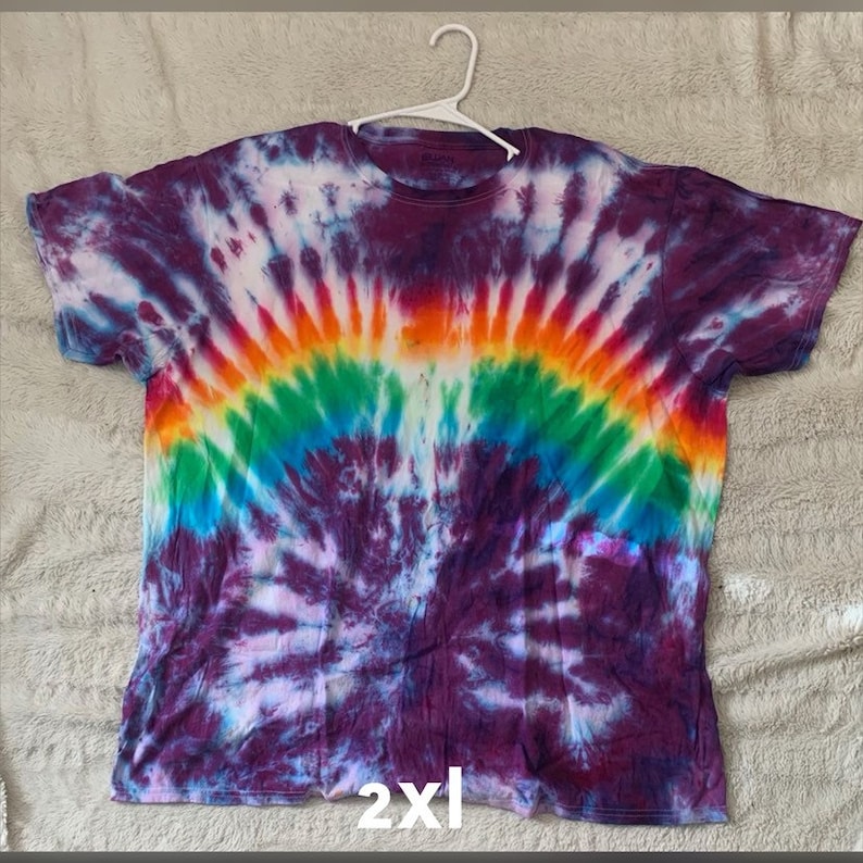 Rainbow Pride TieDye Shirt Etsy
