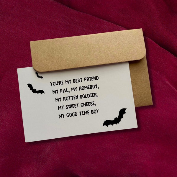 You're my best friend - thank you card - birthday card - What We Do in the Shadows