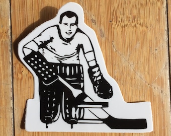 Vintage sticker hockeykeeper: old-school NHL-nostalgie