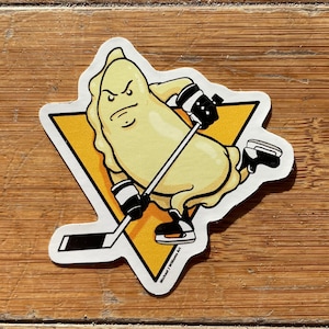Pittsburgh Hockey Pierogi Sticker: Waterproof Vinyl Decal