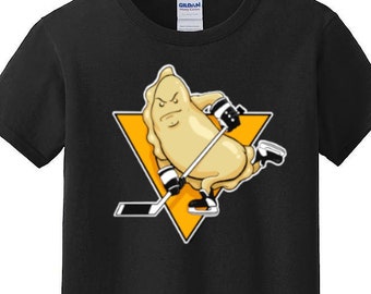 Pittsburgh hockey skating pierogi tee shirt,NHL penguins pirogi food heritage, polish dumpling logo parody art food and sports cool shirt