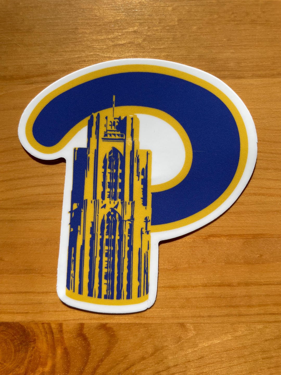 Cathedral of Learning Pitt Script Vinyl Sticker - University of ...