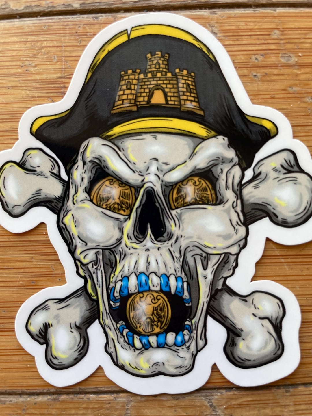 Pittsburgh Pirates Jolly Roger Sticker: City Seal Skull, Baseball