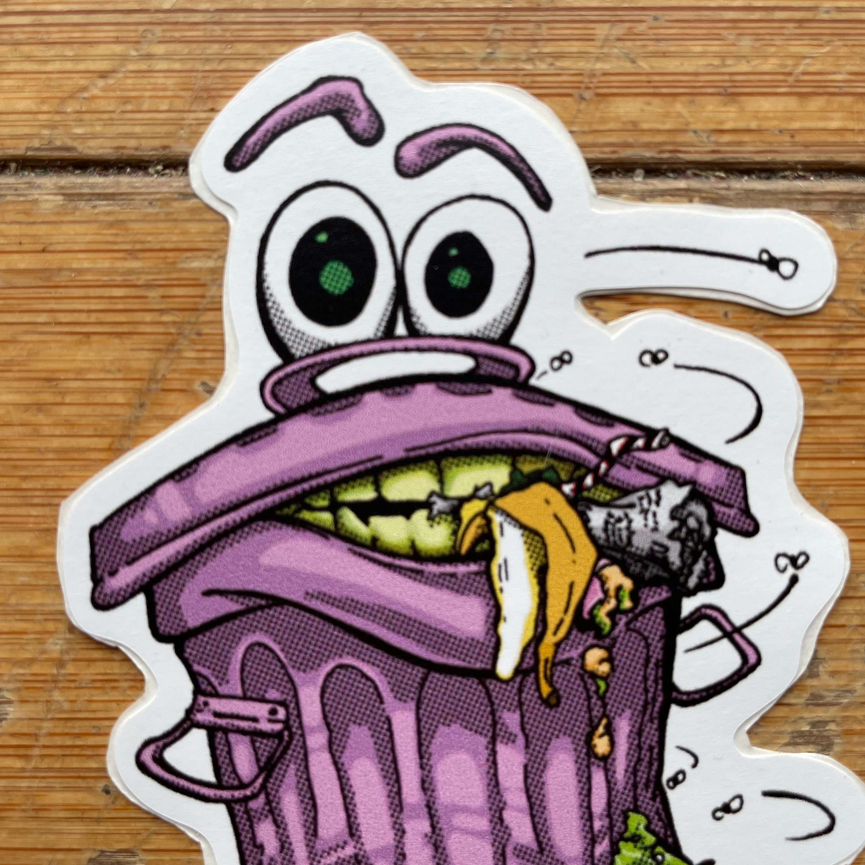 Garbage Can Sticker 3.75