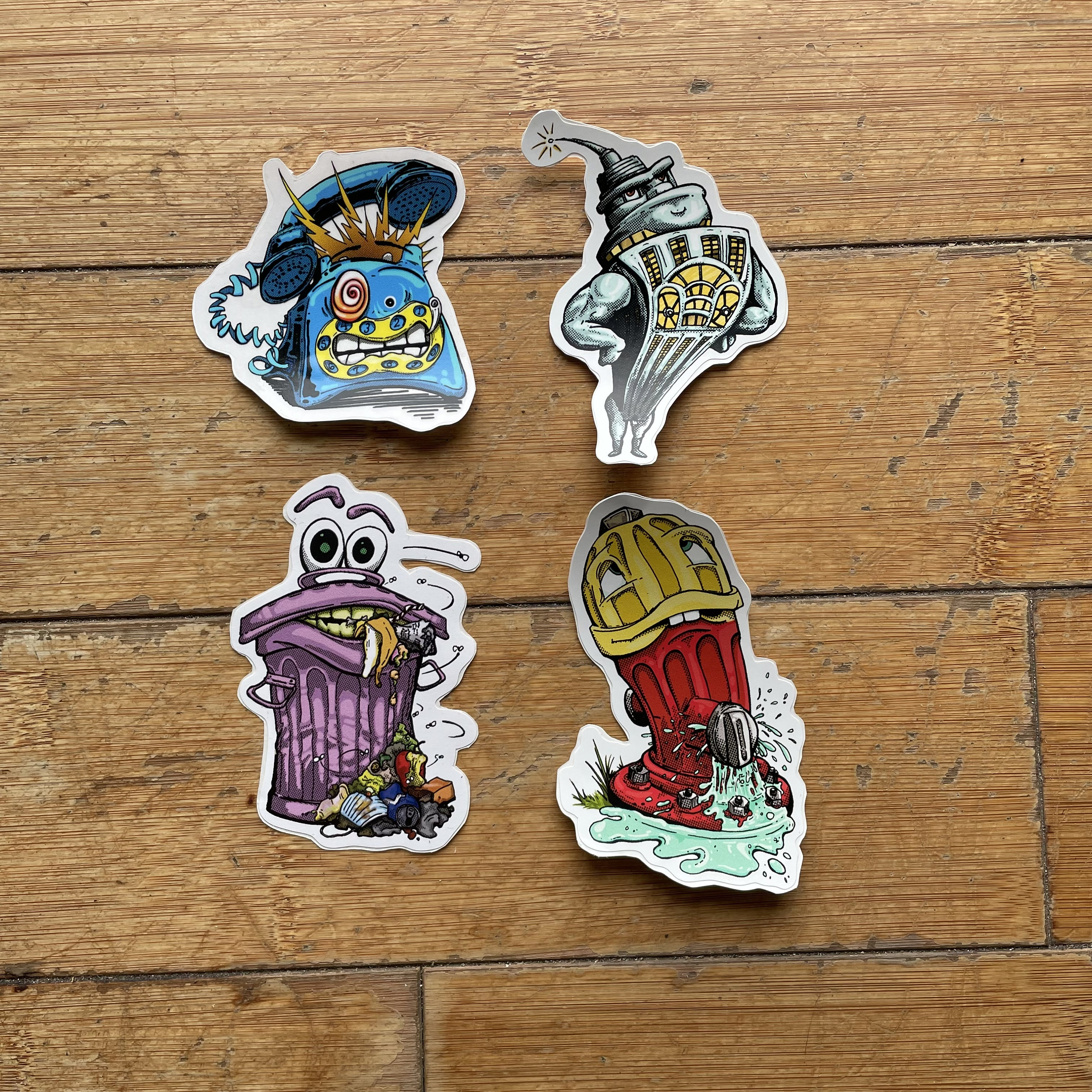 Garbage Can Sticker 3.75