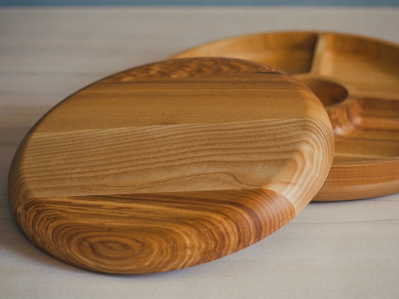 Large Wooden Serving Platter Simple Cheese Serving Board Etsy