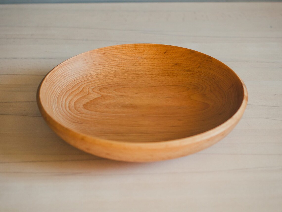Wooden Kitchen Fruit Bowl Modern Fruit Serving Dish Small Etsy