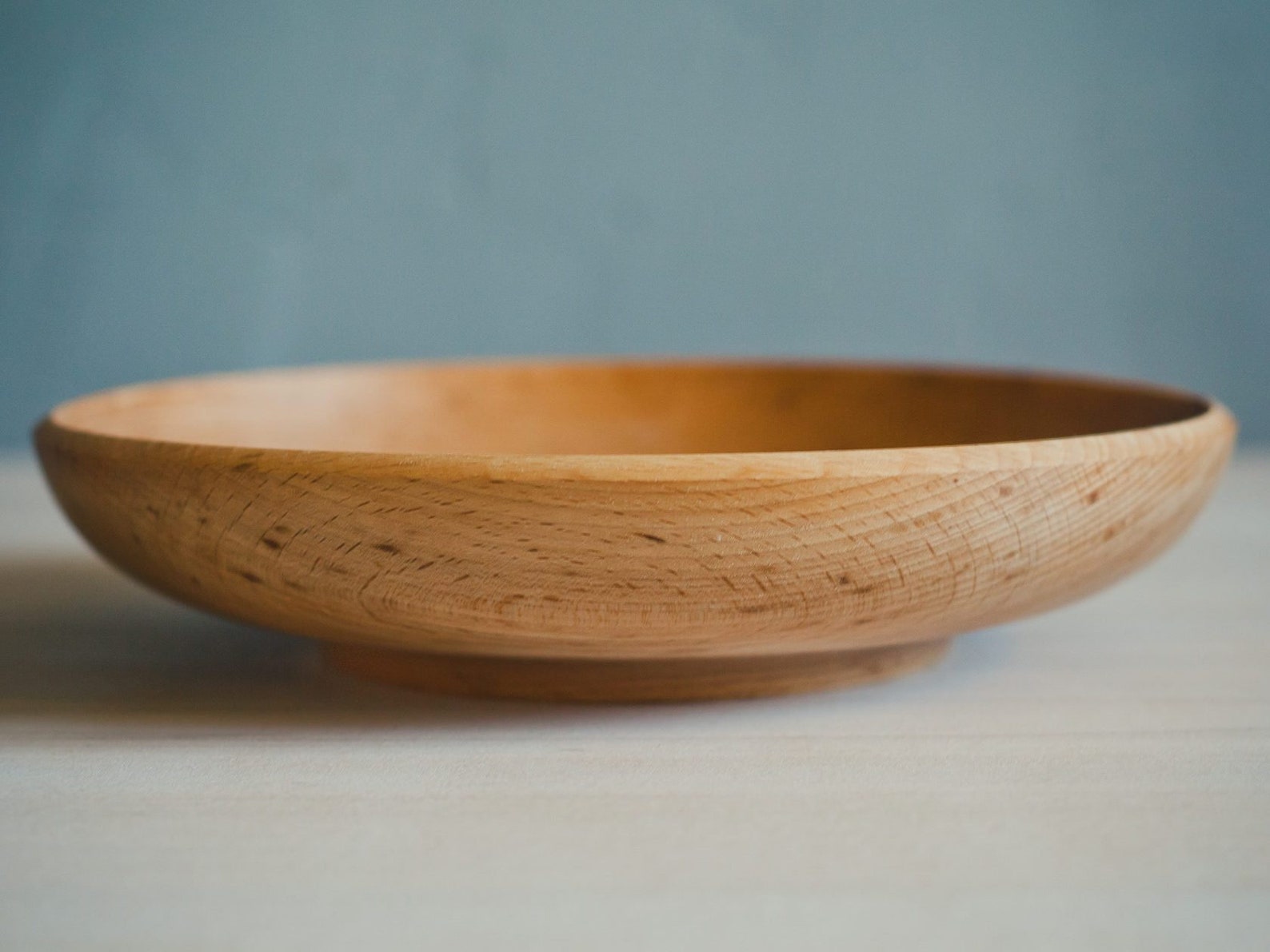 Wooden Kitchen Fruit Bowl Modern Fruit Serving Dish Small Etsy