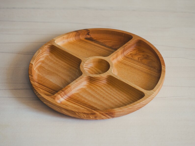 Large Wooden Serving Platter Simple Cheese Serving Board Etsy