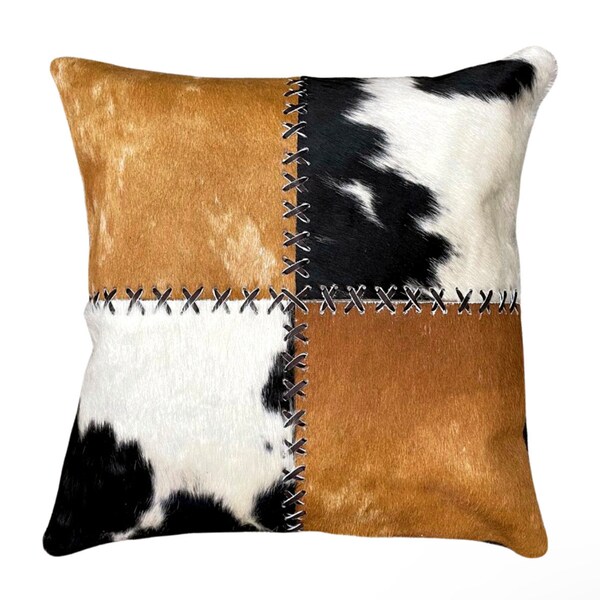 Cowhide Pillow Etsy
