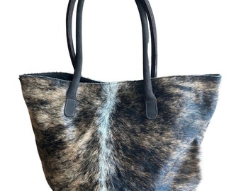 Cowhide Tote Bags - Patch -  Brindle