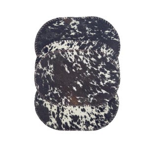 Cowhide placemats Oval