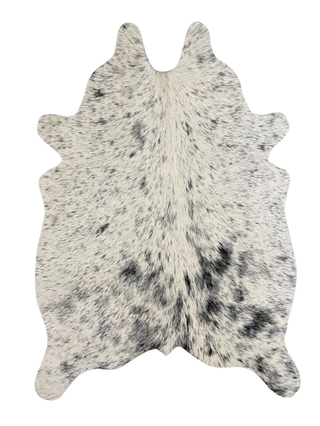 Mini Cowhide Rug Mini Cowhide Rugs Cut Outs Black and White Speckled - Etsy