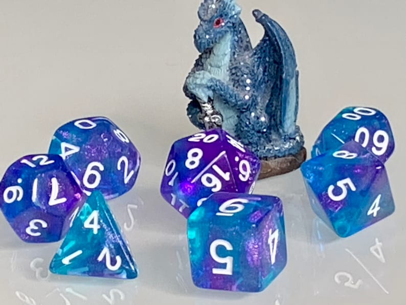 Dice Dungeons and Dragons DnD Poly Mystic Sparkle for RPG Games like Dungeons and Dragons and Pathfinder great Gifts for RPG games image 3