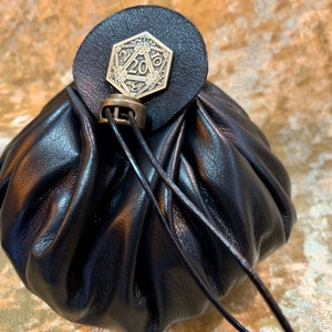Pochette de sac en cuir pour donjons et dragons, RPG et Cosplay GN Fantasy - LARGE