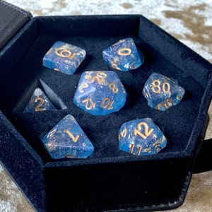 D20 Dice box Vault Dungeons and Dragons Pathfinder DnD Dice Hexagonal Vegan Leather image 7