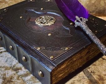 Celtic Journal Notebook | Tome  |  Grimoire  |  Spell Book  |  Leather  |  Fantasy DnD  |  Witchcraft  |  blank | Deckled Paper