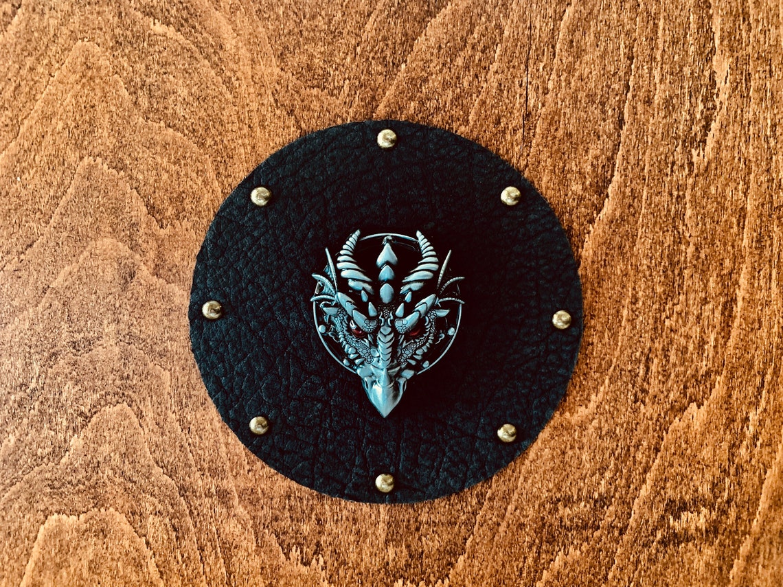DM-Bildschirm mit grauen Leder Dragon Holz Dungeon Master DM | Etsy
