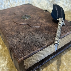 Book Box | Fantasy RPG | Dungeons and Dragons | Witchcraft | Genuine Leather | Celtic Triquetra | Dice | Accessory Holder | Christmas gift