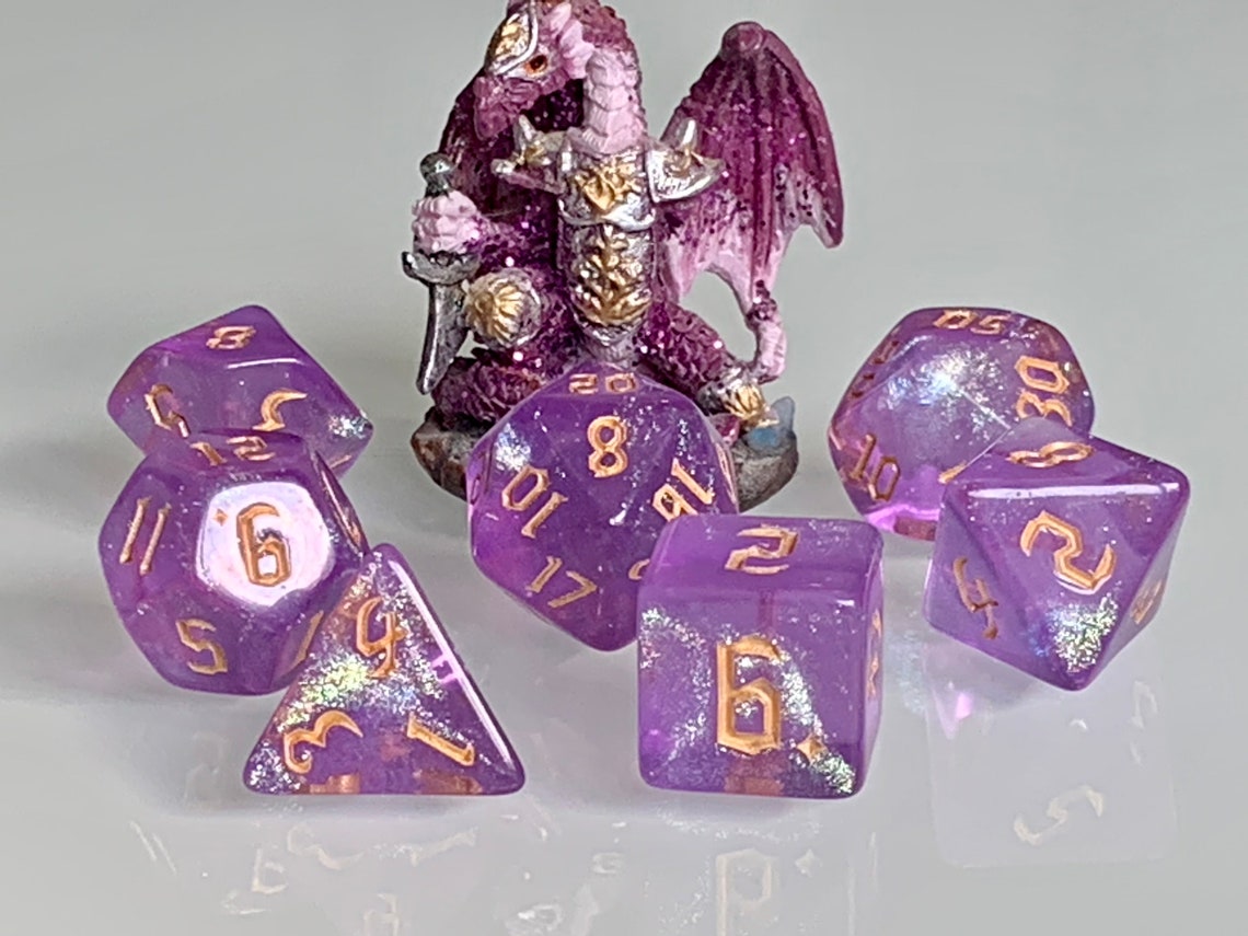 Polyhedral Dice Dnd Magical Rune for RPG Games Like Dungeons Etsy