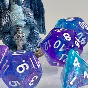 Dice Dungeons and Dragons DnD Poly Mystic Sparkle for RPG Games like Dungeons and Dragons and Pathfinder great Gifts for RPG games imagem 7