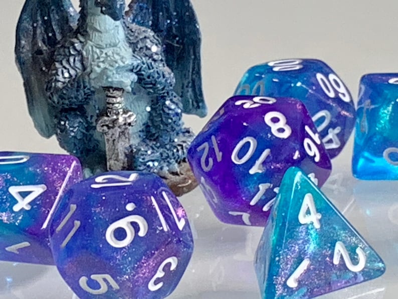 Dice Dungeons and Dragons DnD Poly Mystic Sparkle for RPG Games like Dungeons and Dragons and Pathfinder great Gifts for RPG games image 7