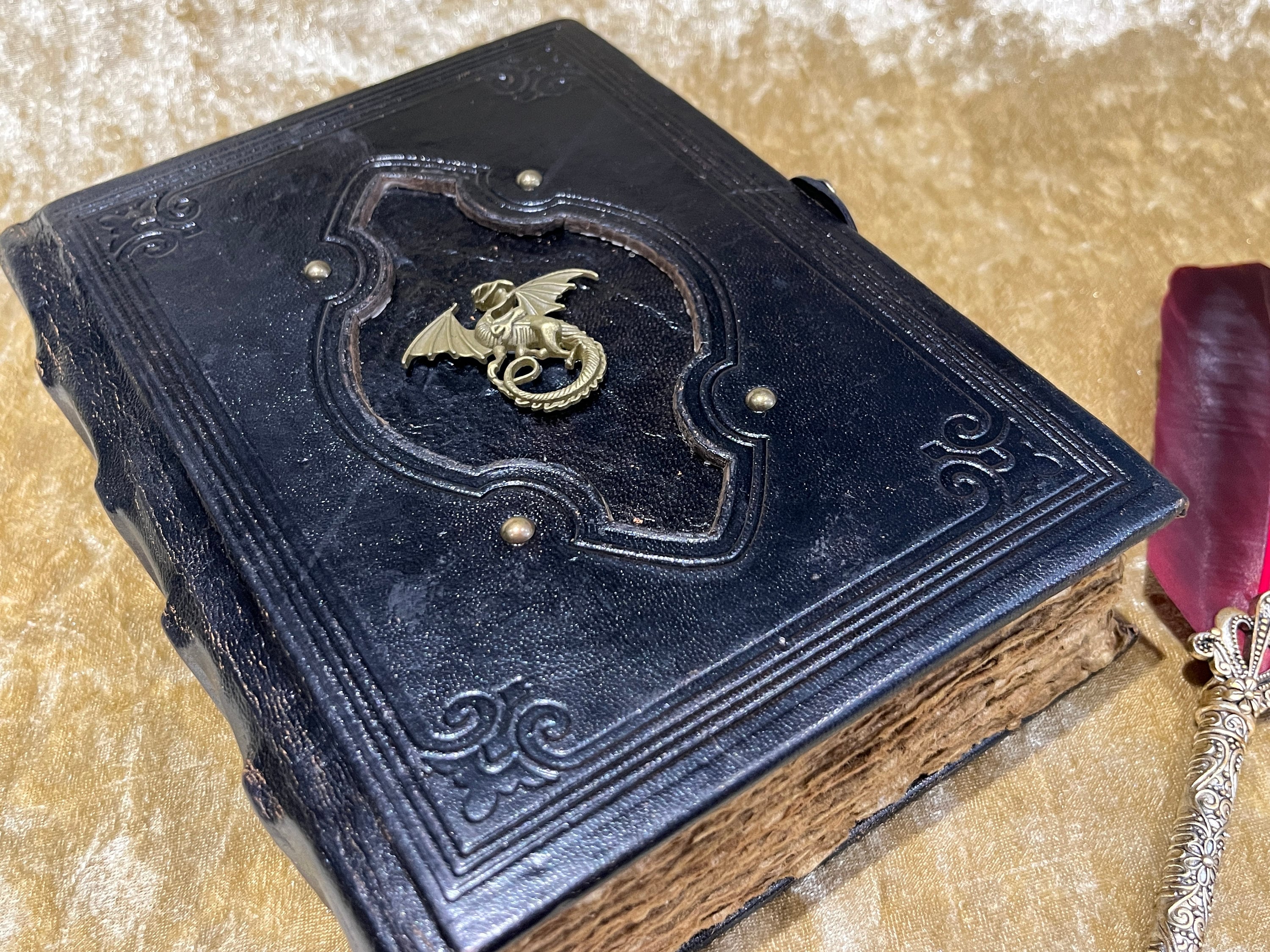 Dragon Journal Notebook | Tome | Grimoire | Spell Book | Leather