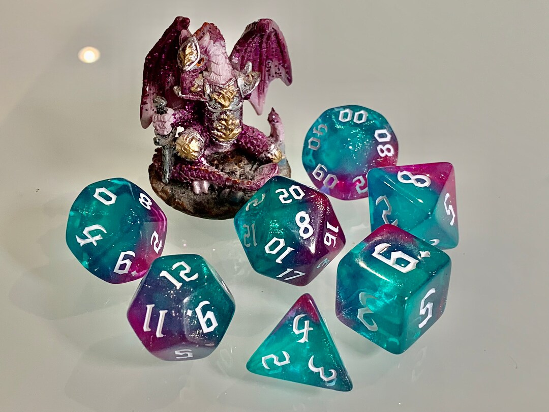 Dice Dungeons and Dragons Dnd Poly Dancing Lights for RPG Games Like