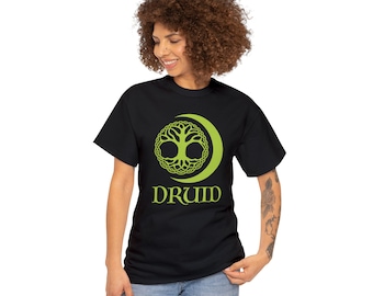 Druid T-Shirt: Dungeons and Dragons Style, Celtic Tree Design