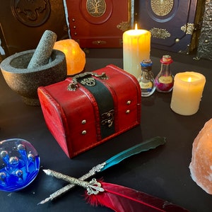 Dragon | Trinket Box | Wooden Chest box | Wood DnD Dice Box | Dungeons and Dragons | Pathfinder | Witchcraft