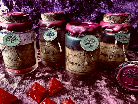Dungeons and Dragons 4 Healing Potions DnD Props RPG gift larping gifts bottle