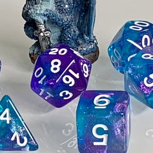 Dice Dungeons and Dragons DnD Poly Mystic Sparkle for RPG Games like Dungeons and Dragons and Pathfinder great Gifts for RPG games imagem 6
