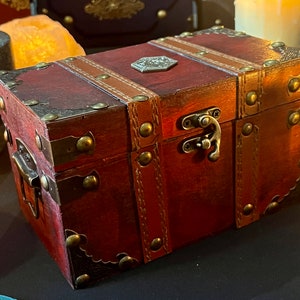 Chest Storage Box | Dice Box | Metal Dragon | Trinket box | DnD Dice Box | Dungeons and Dragons | Pathfinder | RPG | 2 Sizes