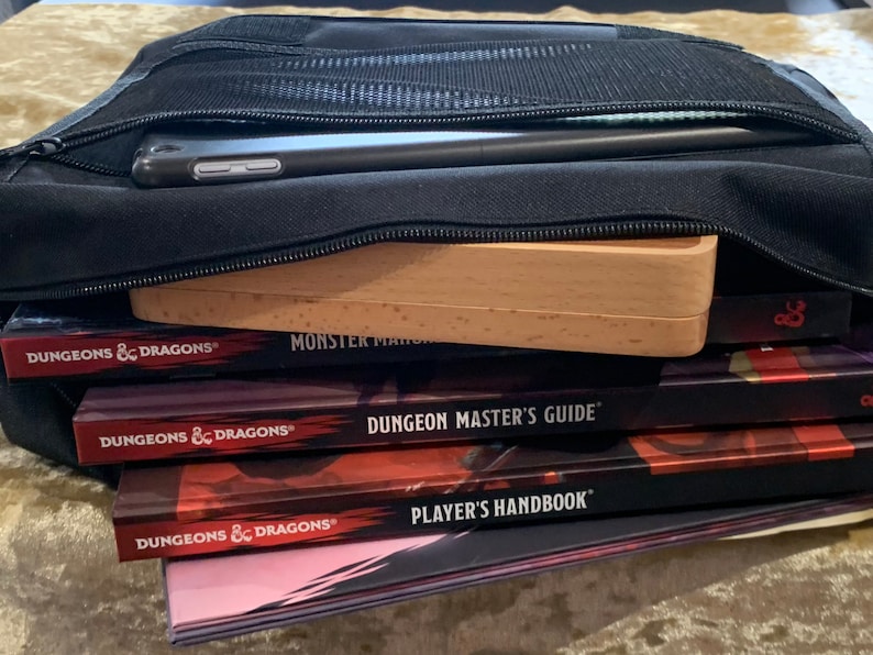Dungeon Master dm Messenger Bag Dungeons and Dragons. Fantasy RPG Bag Dnd shoulder Messenger Bag for DnD Gifts RPG Gift Props Christmas gift image 3