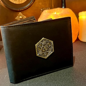 Cartera D20 / Regalo de DnD / Regalo de DM / Dungeons and Dragons / Pathfinder / RPG / Monedero / Unisex