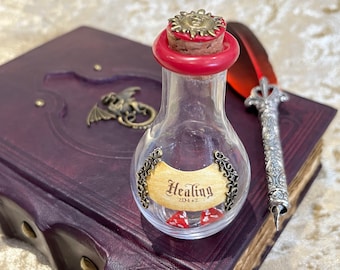 Healing Potion with Mini Dice: Dungeons and Dragons RPG Prop