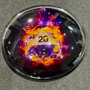 Inspiration Tokens | Glas | DM Geschenk | Dungeons and Dragons Gaming | Inspirational Münze