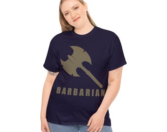 Barbarian T-Shirt: Dungeons and Dragons Style Unisex Tee