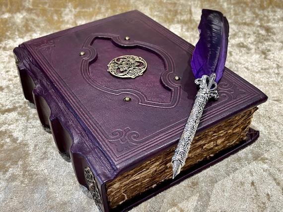 Notebook Grimoire Spell Leather Fantasy Dnd - Etsy