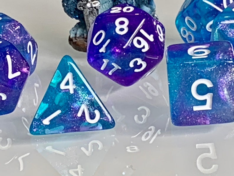 Dice Dungeons and Dragons DnD Poly Mystic Sparkle for RPG Games like Dungeons and Dragons and Pathfinder great Gifts for RPG games image 5