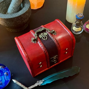 Dragon | Trinket Box | Wooden Chest box | Wood DnD Dice Box | Dungeons and Dragons | Pathfinder | Witchcraft