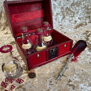 Juego de regalo de dados en miniatura D4 con poción curativa - Dungeons and Dragons - Ornate