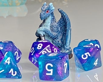 Dice Dungeons and Dragons DnD Poly Mystic Sparkle for RPG Games like Dungeons and Dragons and Pathfinder great Gifts for RPG games